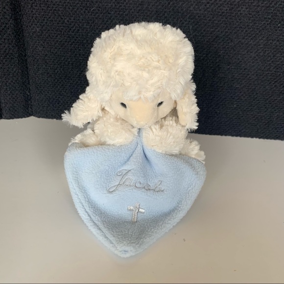 Demdaco Toys Demdaco Jesus Loves Me Lamb With Cross Blanket Kids